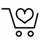 Love shopping shopping-cart-heart icon - step 10